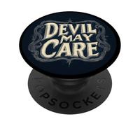 Devil May Care Dichiarazione per un'atmosfera senza paura PopSockets PopGrip Adesivo
