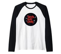 Devil May Care Dichiarazione per uno stile oscuro e audace Maglia con Maniche Raglan