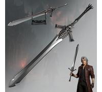 Devil May Cry Dante Spada "Rebellion" Tagliacarte XL 30cm | DMC Replica in Metallo di Lega di Zinco Pressofuso | Eredità di Sparda Decorazione Gaming | Oggetto da Collezione e Regalo Anime