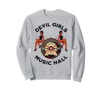 Devil PinUp Girl 1950's Rock Roll Rockabilly Uomo Donna Felpa