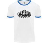 Devil Rider Moto Biker Uomo Ringer T-Shirt