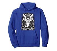 Devil Worshoper Crampus Brama soffrire Krampus Felpa con Cappuccio, Unisex per Adulti, Blu Reale, XL