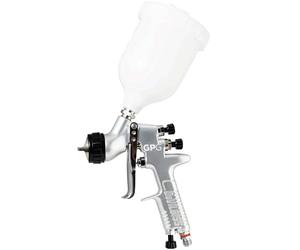 DeVilbiss GPG GP1 - Pistola a spruzzo multiuso a gravità con tazza a gravità da 560 ml, in grado di spruzzare una vasta gamma di materiali di rivestimento come smalti, sintetici, primer, confezione da