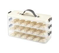 Deviled Egg Container - 3 Layer Storage Tray, Lid and Handle Secure Stackable Design for Safe Transport and Fresh Keeping Durable Food Grade Platter for Kitchen Fridge Travel Party 12.2x4.72 inches