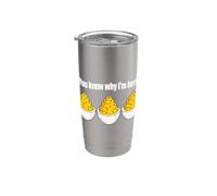 Deviled Eggs You Know Why Im Here Thanksgiving Men Women Kid Bicchiere termico in acciaio inox doppia parete