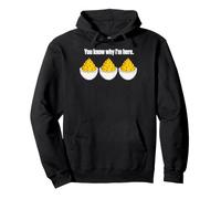 Deviled Eggs You Know Why Im Here Thanksgiving Men Women Kid Felpa con Cappuccio