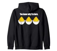 Deviled Eggs You Know Why Im Here Thanksgiving Men Women Kid Felpa con Cappuccio