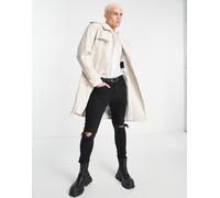 Devil's Advocate - Trench diviso in pelle sintetica-Multicolore M
