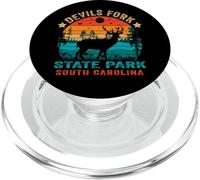 Devils Fork State Park South Carolina USA Retro Tramonto PopSockets PopGrip per MagSafe