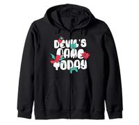 Devils Gioco Oggi Carino Demon Gamer Anime Felpa con Cappuccio