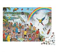 Devil's Throat delirium delle cascate di Iguazu Puzzle in Legno Impermeabile DIY Puzzles Da 1000 Pezzi Regali Per Adulti Colorati Per Decorazioni Domestiche