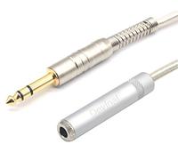 Devinal 1/4 Extension Cord, 6.35mm Quarter Inch Gold Plated Nylon Braided Durable Audio Cable Stereo Cord, 10 Feet 3Meters