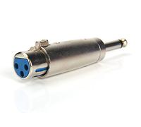 Devinal, adattatore professionale per microfono audio, da spina singola (6,35 mm) maschio a presa XLR femmina a 3 pin, connettore e convertitore per jack stereo