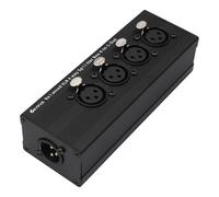 Devinal Splitter audio XLR 4 in 1, convertitore bilanciato XLR 4 femmina a 1 maschio; cavo audio passivo stereo a 4 vie