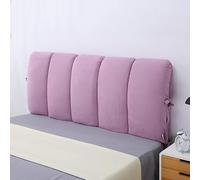 DEVINK Cuscini Testiera Letto Matrimoniale Singolo Imbottita, Cuscini da Lettura Copri Testata Copripiumino Rimovibile E Lavabile, Anti-collisione Addensato Grandi per Testata(180x60cm,Purple 2)