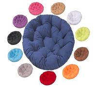 DEVINK Cuscino per Sedie Sospese, Guanciale per Poltrona - Morbido Cuscino Rotondo - Cuscini per Dondolo - Poltrona in Rattan Giardino Cuscino Rotondo,per Interno Ed Esterno Giardino(70x70cm,Blue 2)