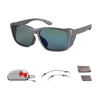 Devinuman Fishing Glasses, Aquavision Fishing Retro Polarised Sunglasses, Protection Trendy Round Sunglasses, For Men Women (Xl02)