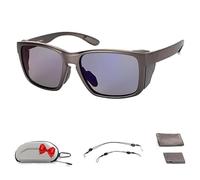 Devinuman Fishing Glasses, Aquavision Fishing Retro Polarised Sunglasses, Protection Trendy Round Sunglasses, For Men Women (Xl01)