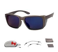Devinuman Fishing Glasses, Aquavision Fishing Retro Polarised Sunglasses, Protection Trendy Round Sunglasses, For Men Women (Xl03)