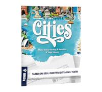 DEVIR Cities: Tabelloni Obiettivi Cittadini e Teatri - Espansione per Cities, 22 Nuove Città e Nuovi Obiettivi, Edizione in Lingua Italiana