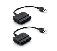 DEVMO 2 Pz Cavo USB PS2 a PS3 Video Game Controller Adattatore Convertitore Compatibile con Sony PS2 PS3 PC Playstation 2 Playstation 3
