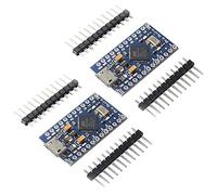 DEVMO 2PCS Pro Micro ATmega32U4 5V 16MHz Micro-USB Modulo di Sviluppo Scheda con 2 Row pin Header Compatibile ard-uino Leonardo Sostituire ATmega328 Pro Mini