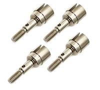 DEVMO 4 Pz Metallo Ruota Stub Asse Alberi Adattatore Drive Axle Cup 02033 Compatibile con HSP Redcat Exceed 94123 94111 1/10 RC Auto Buggy Truck