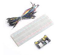 DEVMO 400/830 MB102 Point Breadboard 1660 Modulo di Alimentazione Punti di Legame Senza Saldatura Cavi Jump Wire Compatibile con Ar-duino