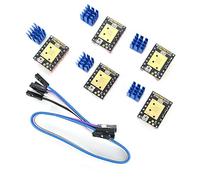 DEVMO 5 pz Stampante 3D Stepstick Mute TMC2209 V1.2 Stepper Motor Driver con Dissipatore di Calore per SKR V1.3 MKS GEN L Rampe 1.4/1.5/1.6 Scheda di Controllo Stampante 3D (modalità UAR)