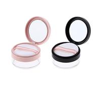 DEVNWIGMO 2 Pezzi Custodia per Fondotinta in Polvere Smooth Scatola di Immagazzinaggio Vuota per