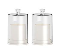 DEVNWIGMO 2x, Supporti per Cotton Fioc, Scatole Porta Cotton Fioc, Supporti per Batuffoli di Cotone E Bastoncini, Organizer, per Batuffoli di Cotone, Tamponi, D, Bianco