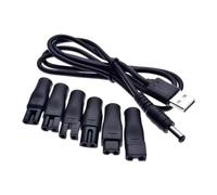 DEVNWIGMO 6 Pezzi Convertitore Connettore Universale Adattatore Femmina DC Adattatore Sostitutivo Usb Adattatore Avvolto in PVC Adatto per Viaggi Esterno Casa, 6 pezzi e cavo USB