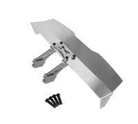 DEVNWIGMO Assemblaggio Posteriore Veicolo per Auto da Corsa RC Spoiler Metallo CNC Struttura Robusta Precisione Meccanica Facile Sostituzione Adatto per Collezione Personalizzazione, Silver