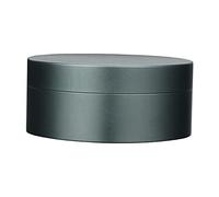 DEVNWIGMO Contenitore Portapillole Contenitore Portapillole in Alluminio Mini Barattoli Contenitore Portaoggetti Resistente All'acqua Portapillole Da Viaggio Po, Grigio acciaio 5cm