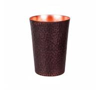 DEVNWIGMO Cup in Stile Cinese Bicchiere Metallico con Finitura Artigianale Presa Sicura E Ottima Termorresistenza Adatta per Sala da Tè Ambienti di Lavoro Spazi Personali, Rame Retrò, M