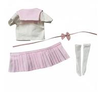 DEVNWIGMO Donna Uniforme da Marinara Outfit Classico Scolastico Bambola Accessorio Tessuto Morbido Resistente alle Pose Adatta a Collezionismo Personalizzazione Esposizione, Rosa