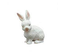 DEVNWIGMO Figura Educativa Pollo Realistico Modellino di Animale Realizzato in PVC Solido Promuove Apprendimento Naturalistico Adatta a Insegnamento Ludico Progetti Cake Topper Regali, Coniglio