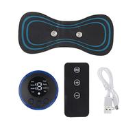 DEVNWIGMO Massaggiatore Cervicale Portatile Mini Elettrostimolatore Muscolare Tappetino per Massaggio Dispositivo Ricaricabile USB con Funzione di Impastamento, telecomando