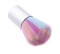 DEVNWIGMO Neck Duster Spazzola per Capelli Manicure Pennello Polvere Barber Strumento Nylon Morbido Impugnatura Confortevole Adatto per Parrucchiere Trucco Nail, Arcobaleno, 6 x 2 cm