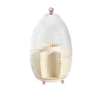 DEVNWIGMO Organizzatore per Trucchi Girevole a 360° Organizzatore per Cosmetici Porta Pennelli per Trucco per L'organizzazione Del Bagno Da Bancone Della Sc, Solo uova