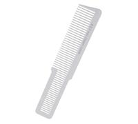 DEVNWIGMO Pettine Taglio Capelli Pettine Piatto Pettine Parrucchiere Pettine Salone Plastica Rigida Flessibile Denti Medi Adatto per Parrucchieri, Bianco