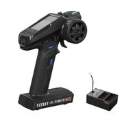 DEVNWIGMO Radiocomando per Auto RC con Ricevitore Compatibile, Visualizzazione dei Parametri in Tempo Reale, Tecnologia a 2,4 GHz, Controllo Preciso a 11 Canali