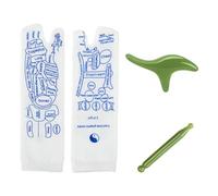 DEVNWIGMO Reflexologia Calzini Acupressione Massaggio Cotone Resistenti Sollievo Affaticamento Rilassante Adatti per Donne Uomini Regalo, Verde, 30 cm x 8.5 cm