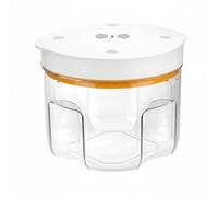 DEVNWIGMO Resin Degasatore Camera Vuoto Contenitore Trasparente Polycarbonate Estrattore Elimina Bolle Garantisce Risultato Omogeneo Adatto per Laboratorio, Arancione, 2 Litri