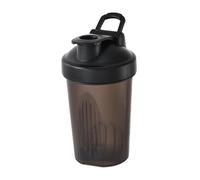 DEVNWIGMO Shaker Bottiglia Sportiva Shaker Mixer Cup Borraccia Portatile PP Materiale Resistente con E Coperchio Avvitabile Adatta per Fitness Viaggi, nero