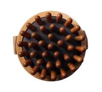 DEVNWIGMO Spazzola per Massaggio in Legno Massaggiatore Manuale Strumento Portatile Multiuso per Massaggio Del Corpo Massaggiatore per Tessuti Profondi per, MARRONE, 9.5x4.5 cm