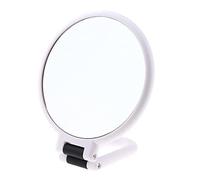 DEVNWIGMO Specchio Ingranditore per Trucco Rotondo a Doppio Lato Portatile con Foro per Gancio, X5, come descritto
