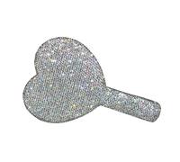 DEVNWIGMO Specchio per Trucco Portatile con Specchio Cosmetico Specchi Decorativi a Forma di Cuore per Regalo per Ragazze E Donne, bianco