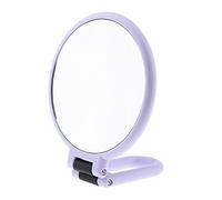 DEVNWIGMO Specchio Trucco Pieghevole Specchio Ingranditore Specchio Cosmetico Specchio Bellezza Materiale Plastico Funzione Doppia Faccia Adatto, Viola 5x, 13,5x15x2,5 CM