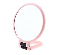DEVNWIGMO Specchio Trucco Pieghevole Specchio Ingranditore Specchio Cosmetico Specchio Bellezza Materiale Plastico Funzione Doppia Faccia Adatto, Rosa 10x, 13,5x15x2,5 CM